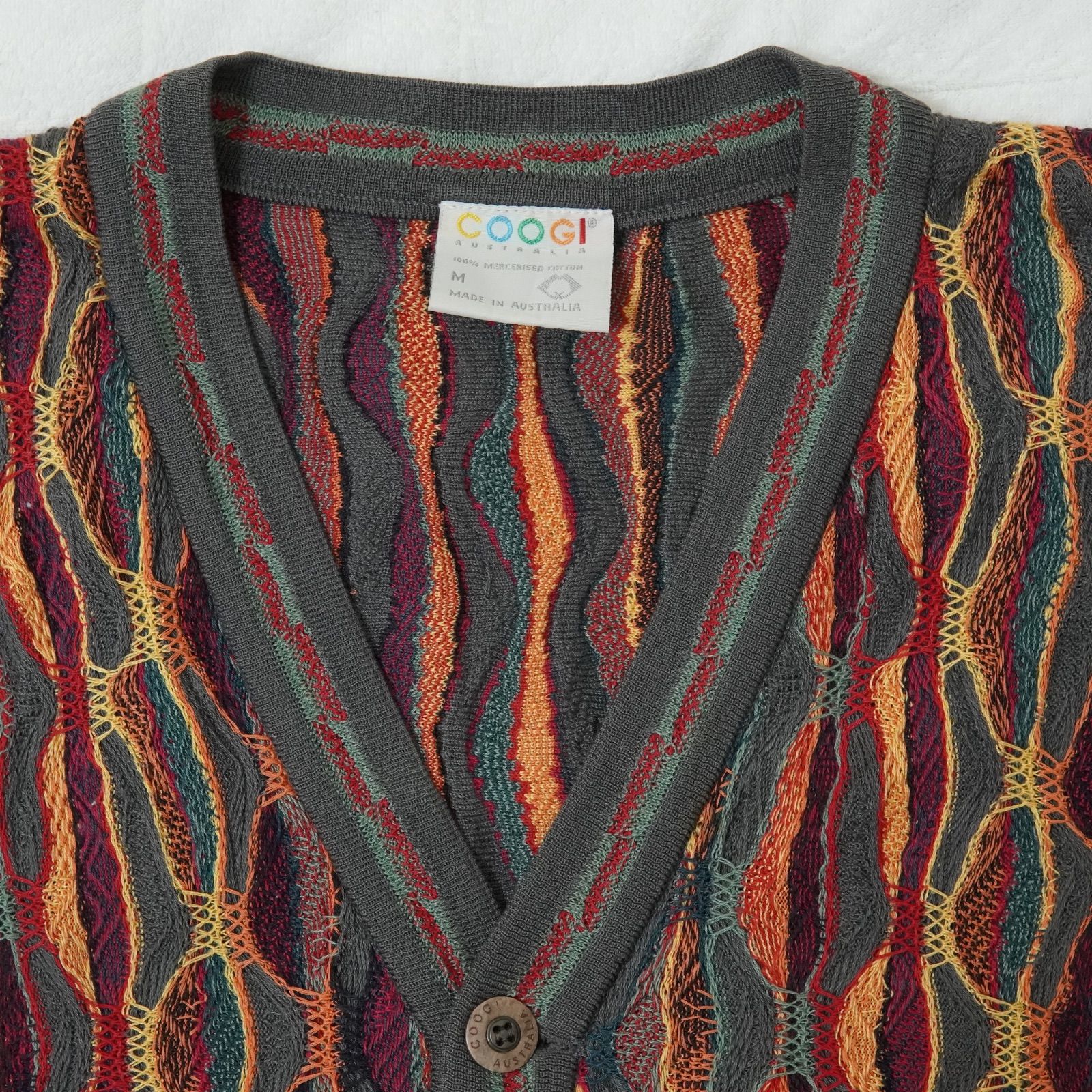 COOGI クージー 3Dニット カーディガン L 相当 表記 M 90s