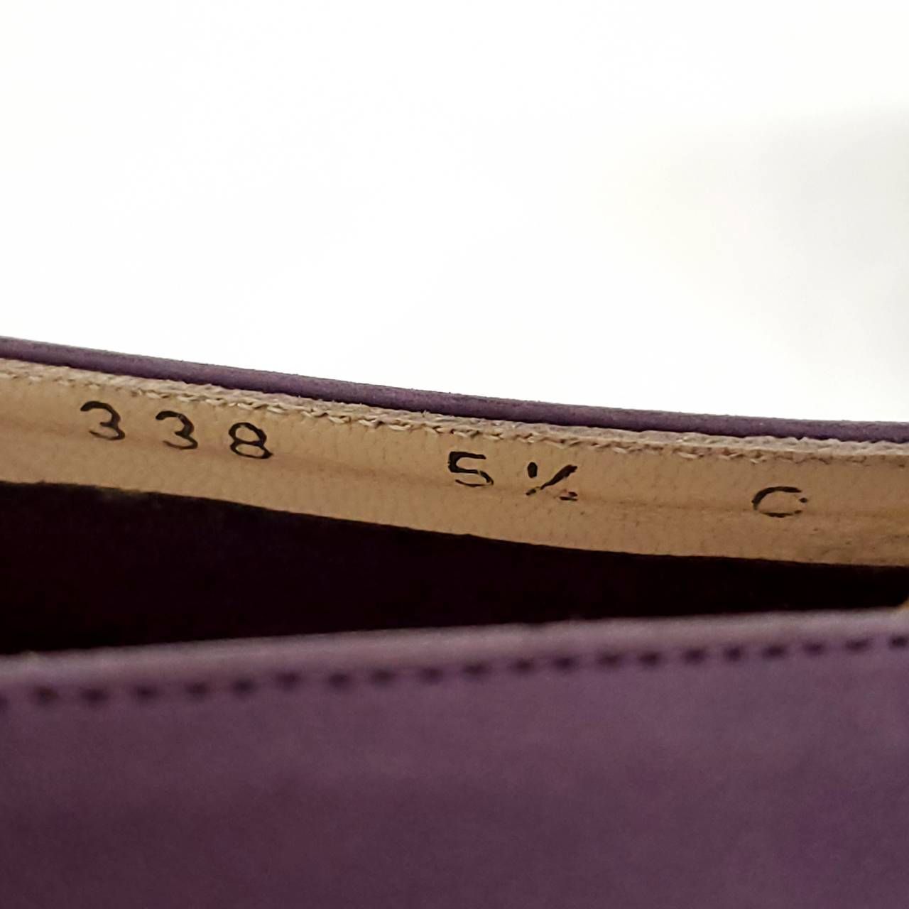 サルヴァトーレフェラガモ 新品 ヴァラ リボン スエード パープル US5.5