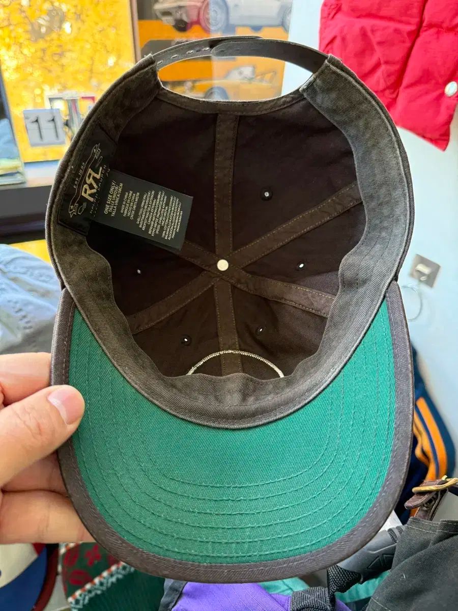 RRA ダブルアールエル ラスティック ブラウン ウィングロゴ ベースボールキャップ