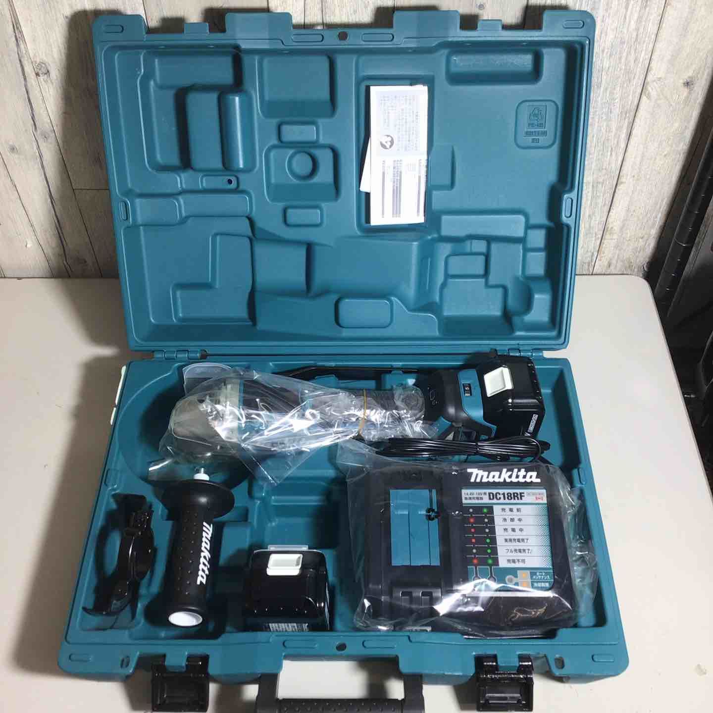 マキタ makita 100mm コードレスディスクグラインダ GA418DRGX フルセット グラインダ 純正 充電式 18V 戸田店