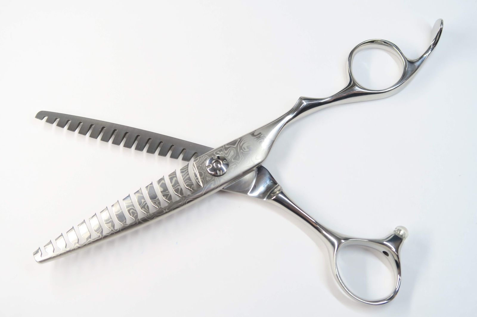 Aランク PRIMERD プリマード Damascus-TWIN 14 ダマスカス ツイン 14 セニング 美容師 理容師 6.0インチ 右利き H-10342