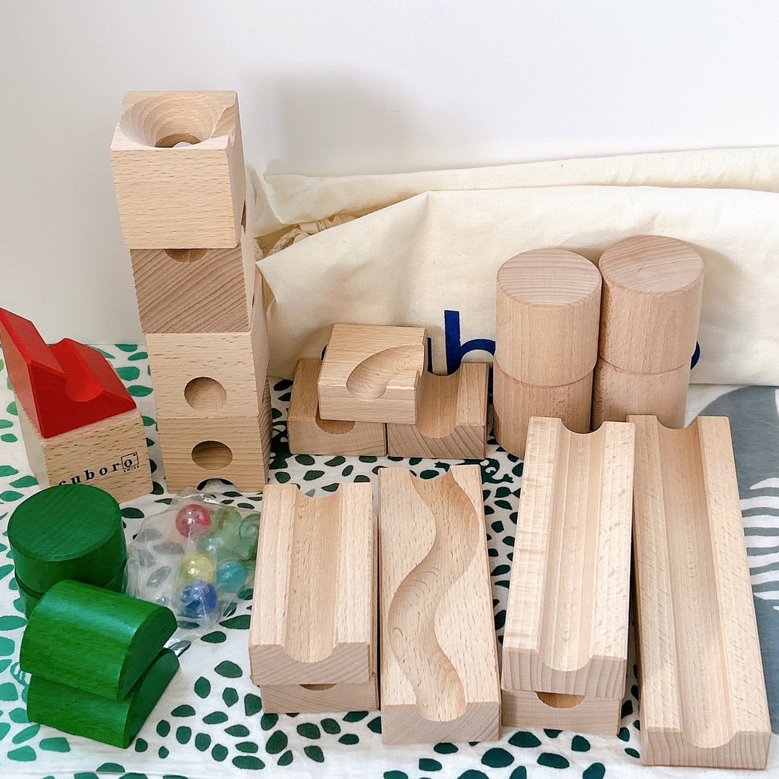 cuboro cugolino 知育玩具 37ピース cuboro cugolino キュボロ/クボロ クゴリーノ - 木のおもちゃ赤ちゃん