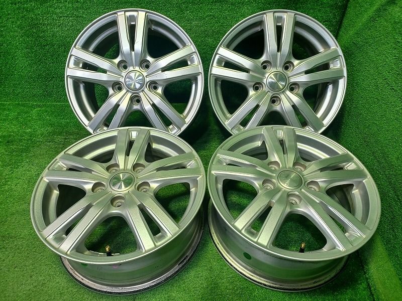 デェファクト ダンロップ ﾉｱ ｳﾞｫｸｼｰ ｴｽｸｧｲｱ ホイール アルミ シルバー 15インチ 6 J 5穴 4本 114 3 53