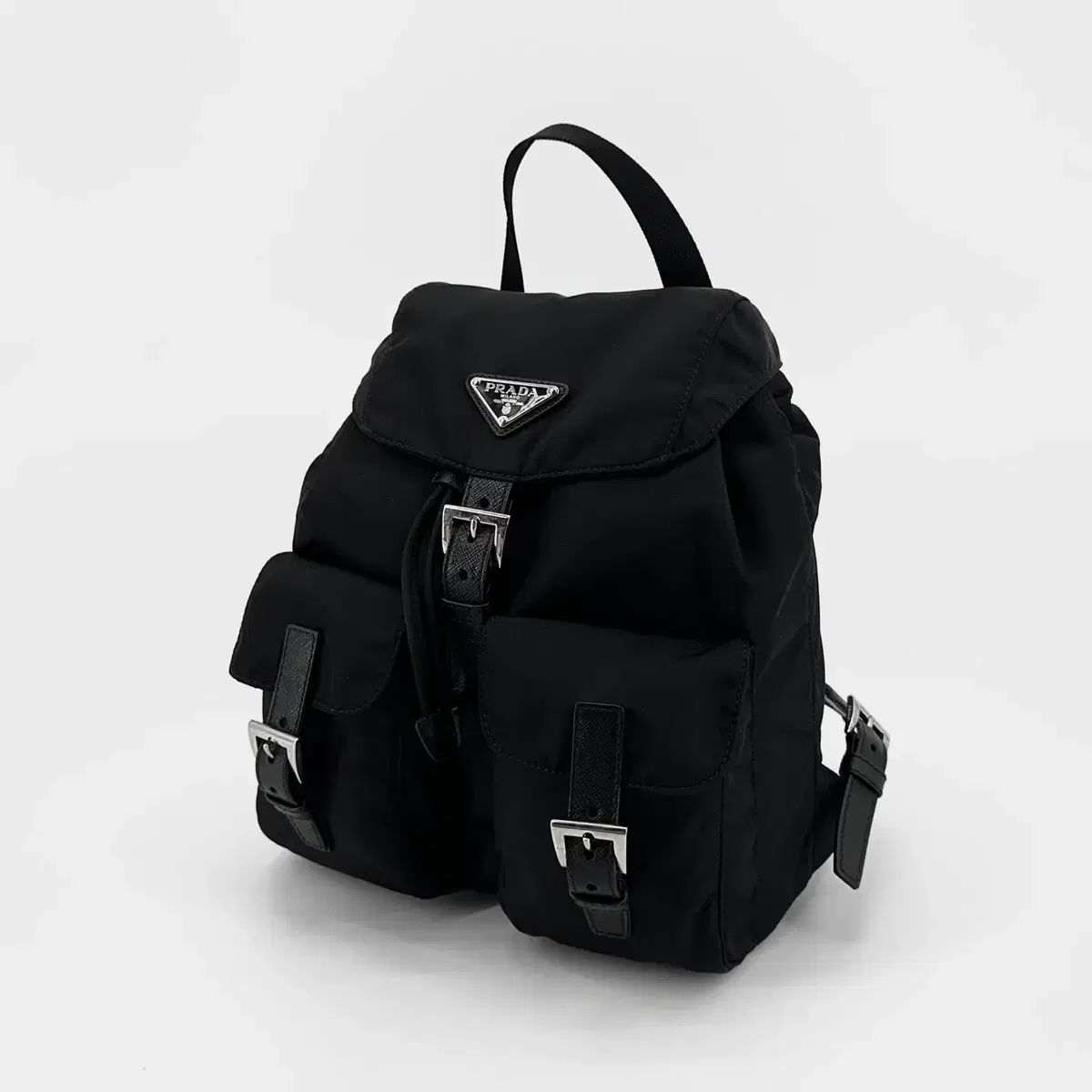 PRADA プラダ リナイロン 三角ロゴ バックパック ブラック 1BZ677