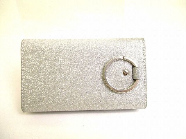 バレンシアガ エブリデイ グリッター レザー 6連 キーケース キーリング メンズ レディース