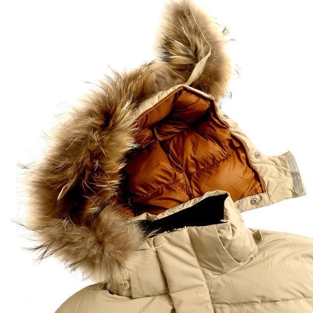 mont-bell モンベル DUCK DOWN使用 ラクーンファー付きフーデッド