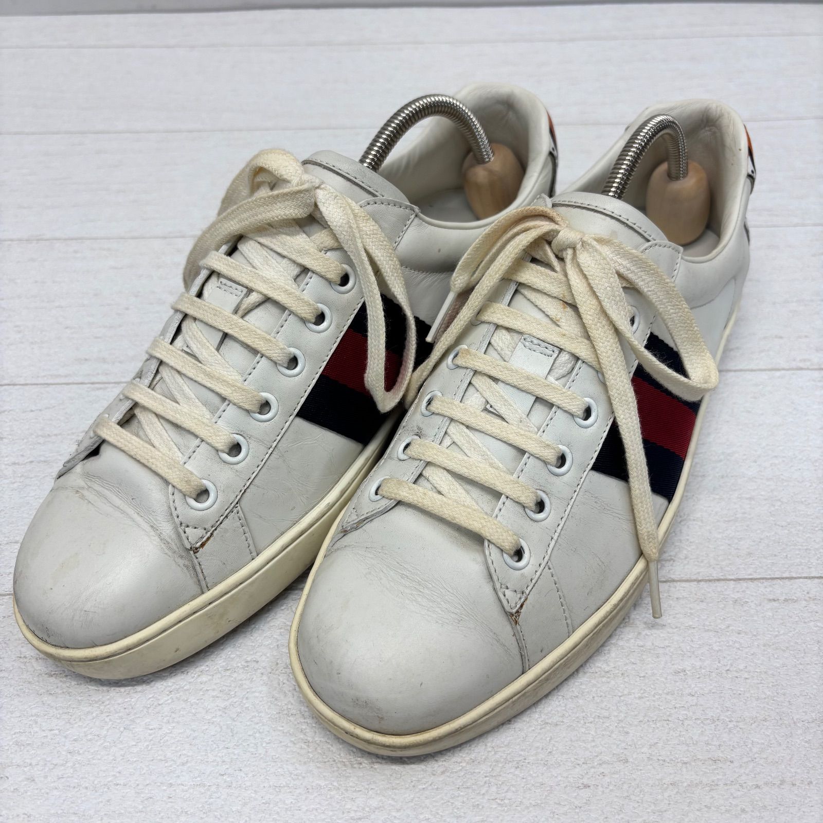 ◎ GUCCI グッチ 456229/ローカットスニーカー/25.5cm/ホワイト/レザー 