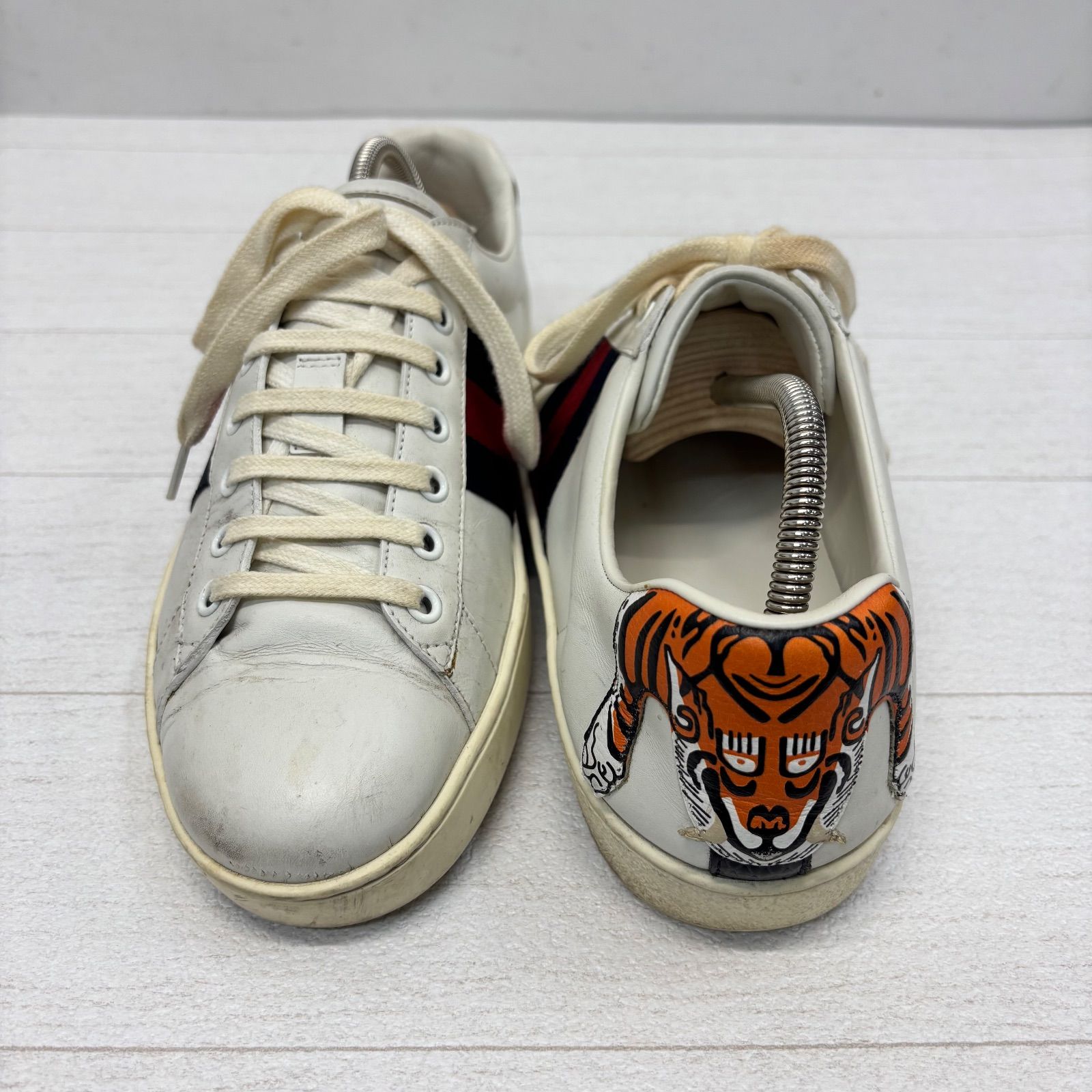 ◎ GUCCI グッチ 456229/ローカットスニーカー/25.5cm/ホワイト/レザー 