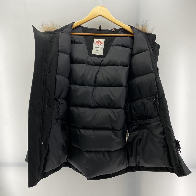 中古】DANTON タッサーダウンジャケット ブラック サイズ38 18A-FA-002
