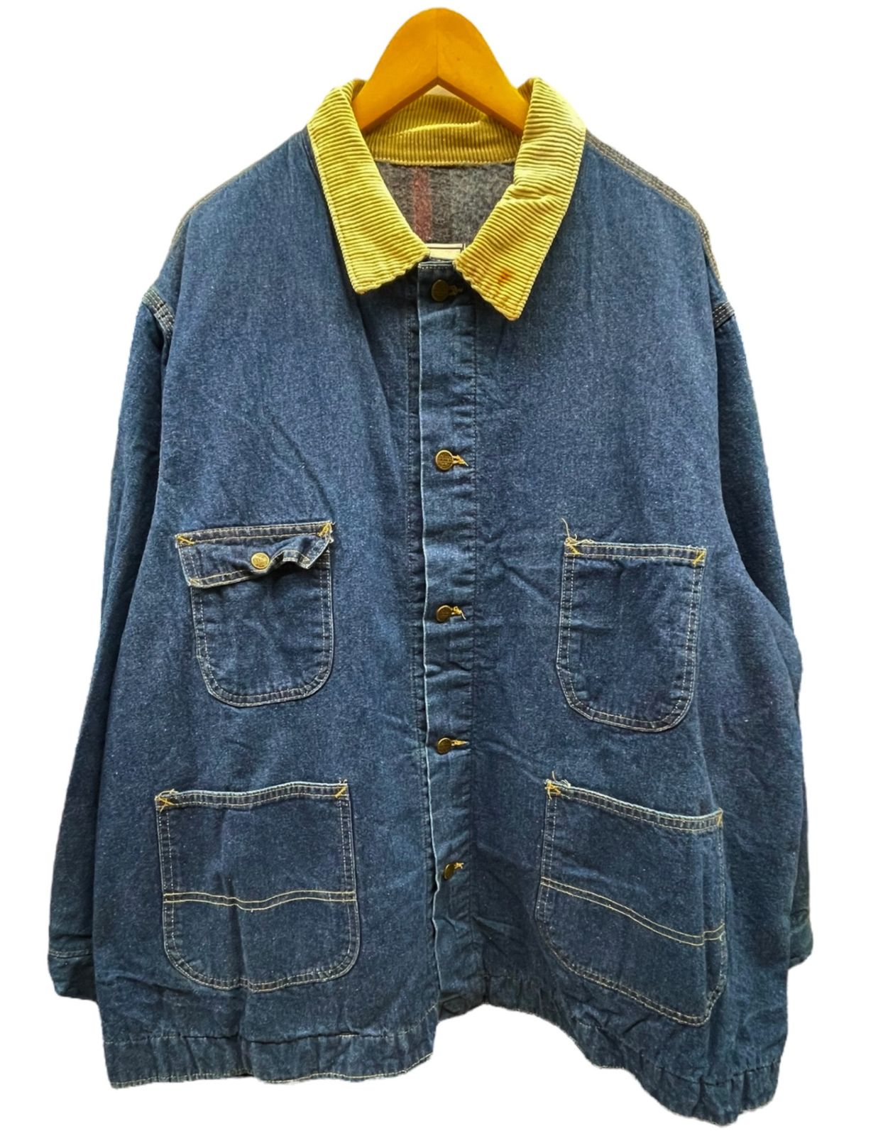 ROEBUCKS (ローバックス) デニムカバーオール USA製 古着 裏