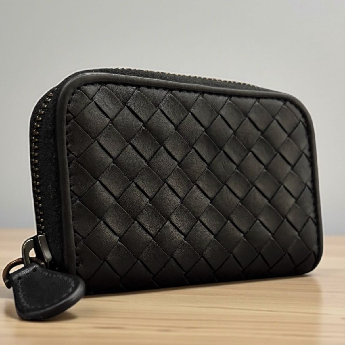 q29 ボッテガヴェネタ コインケース ブラック 小銭入れ bottegaVeneta イントレチャート 黒