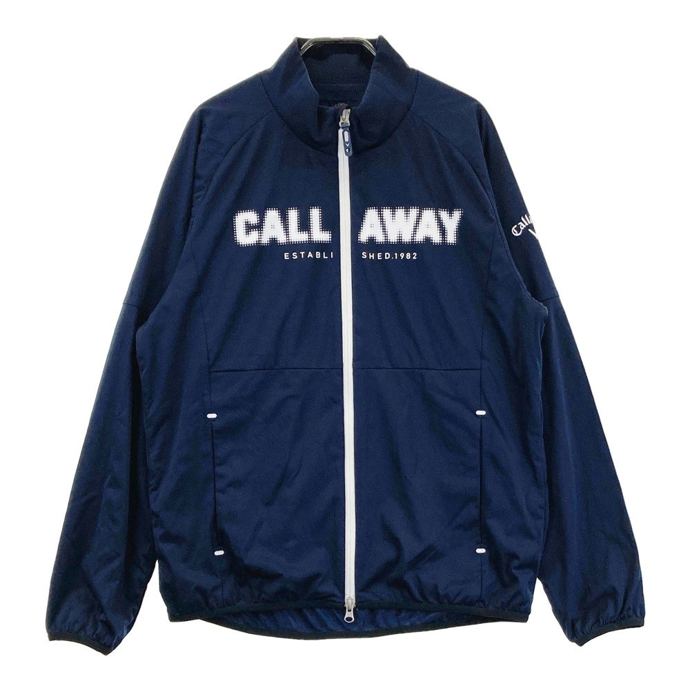 サイズ L CALLAWAY キャロウェイ モデル ジップ ナイロンジャケット ネイビー系 240101556744 ゴルフウェア メンズ ストスト
