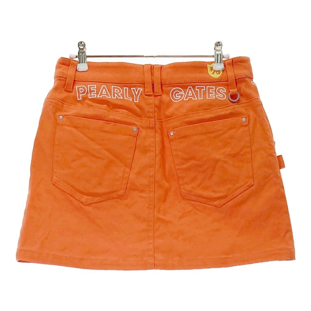 サイズ 1 PEARLY GATES パーリーゲイツ ストレッチスカート オレンジ系 ゴルフウェア レディース ストスト