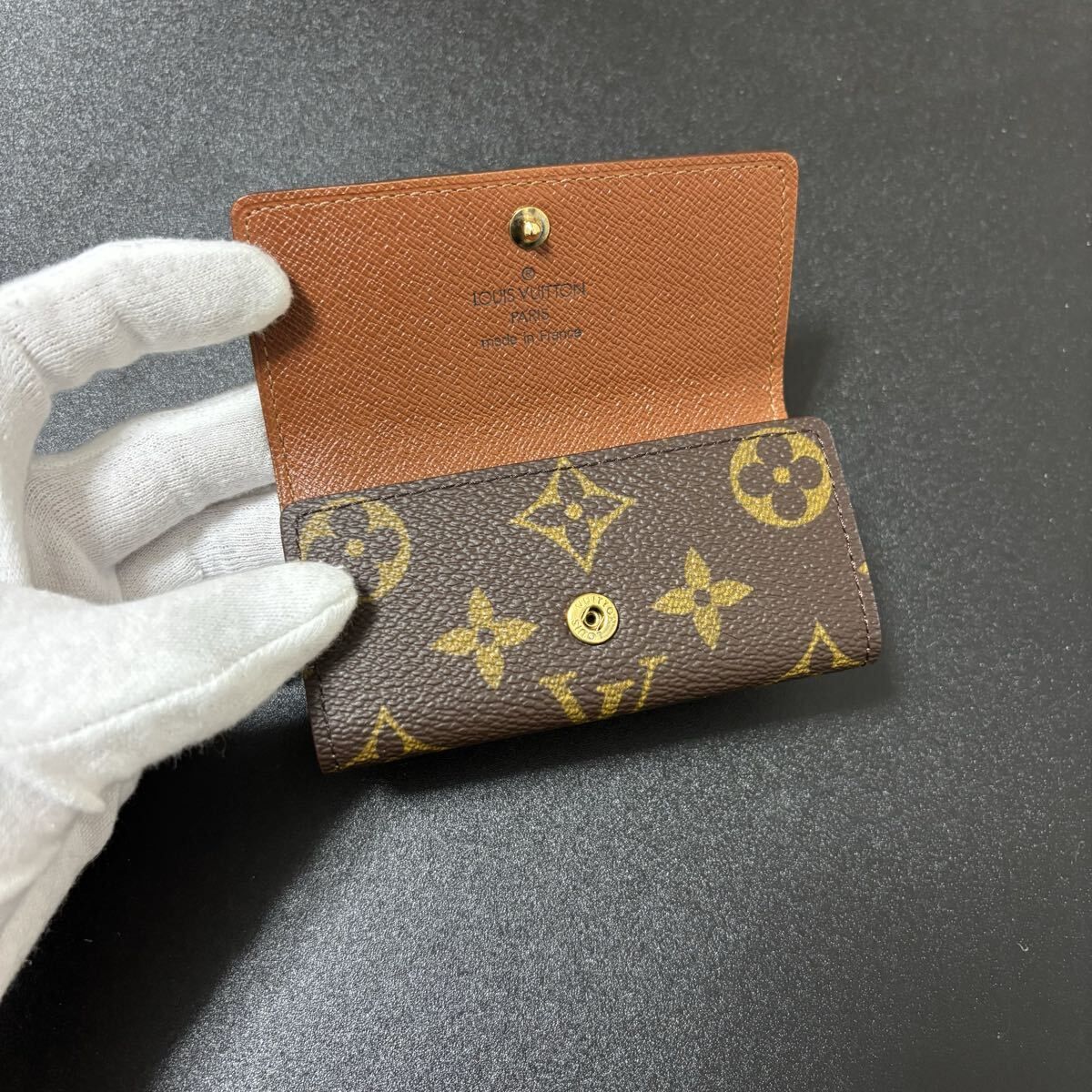 q33 Louis Vuitton ルイ ヴィトン ミュルティクレ 4 4連 キーケース 鍵