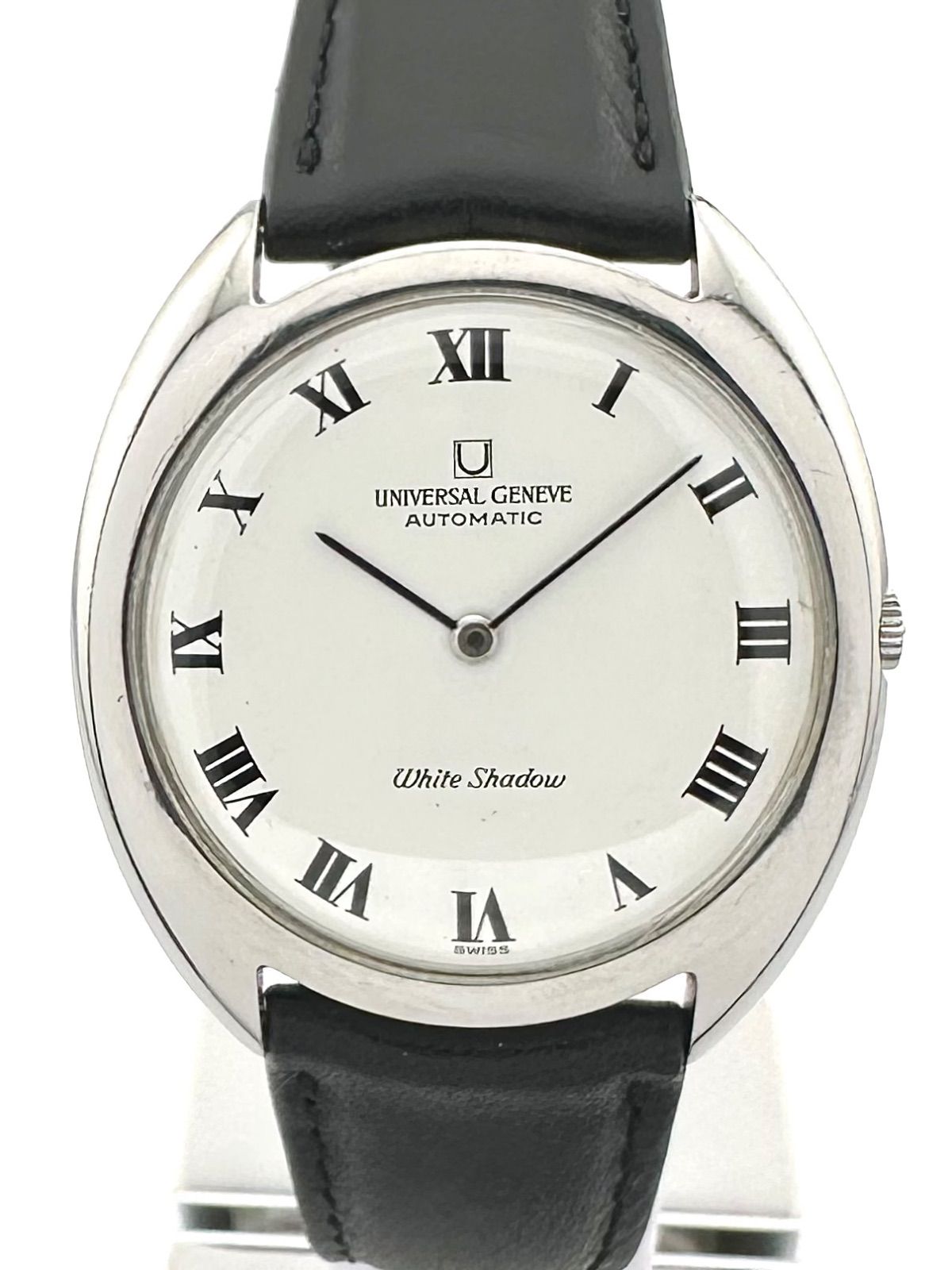 UNIVERSAL GENEVE 866101 ホワイトシャドウ ローマ OH済み 自動巻き時計 ユニバーサルジュネーブ