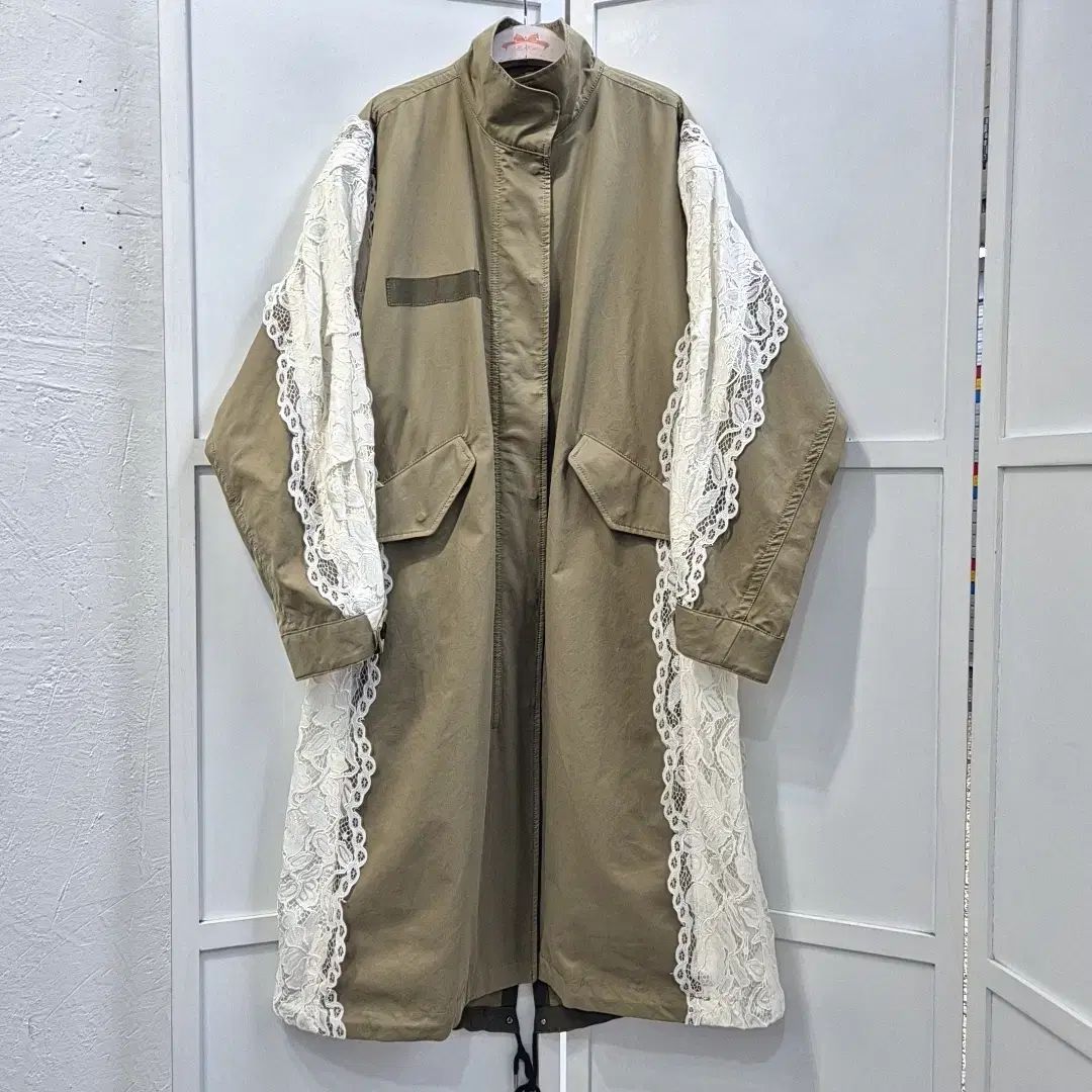 ハンスタースタイル ツートンレース マウンテンパーカー コート