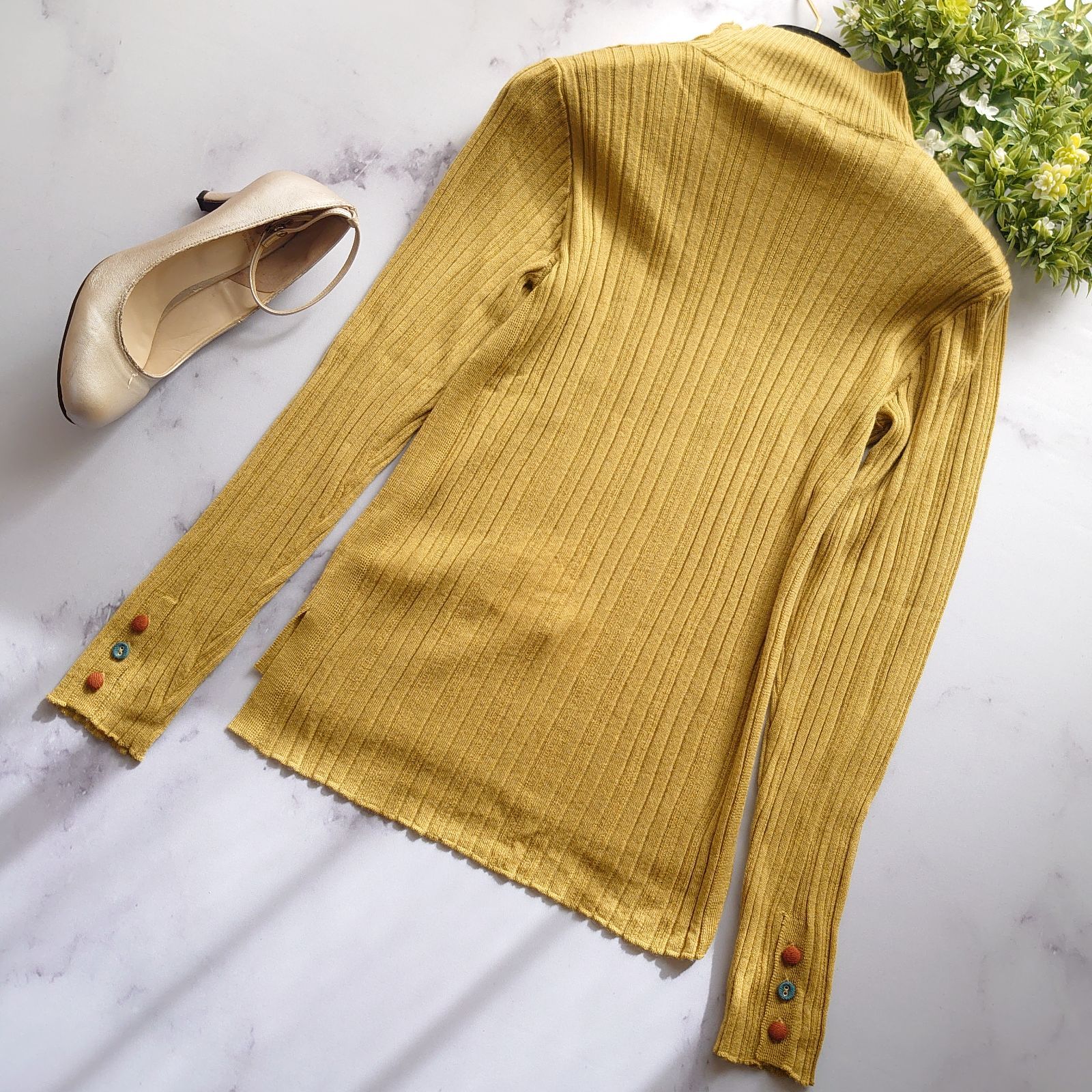 リブニット セーター