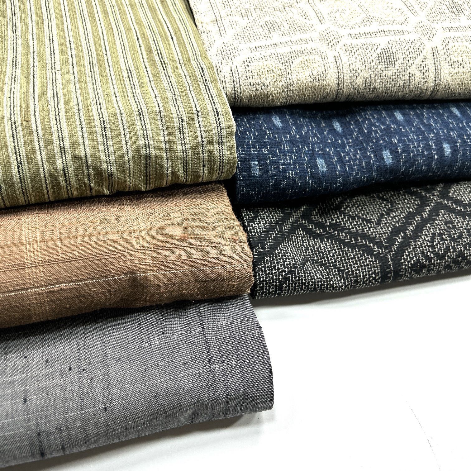 単衣 紬 6枚 着物まとめ売り 同梱購入歓迎 リメイク用 着付け練習用