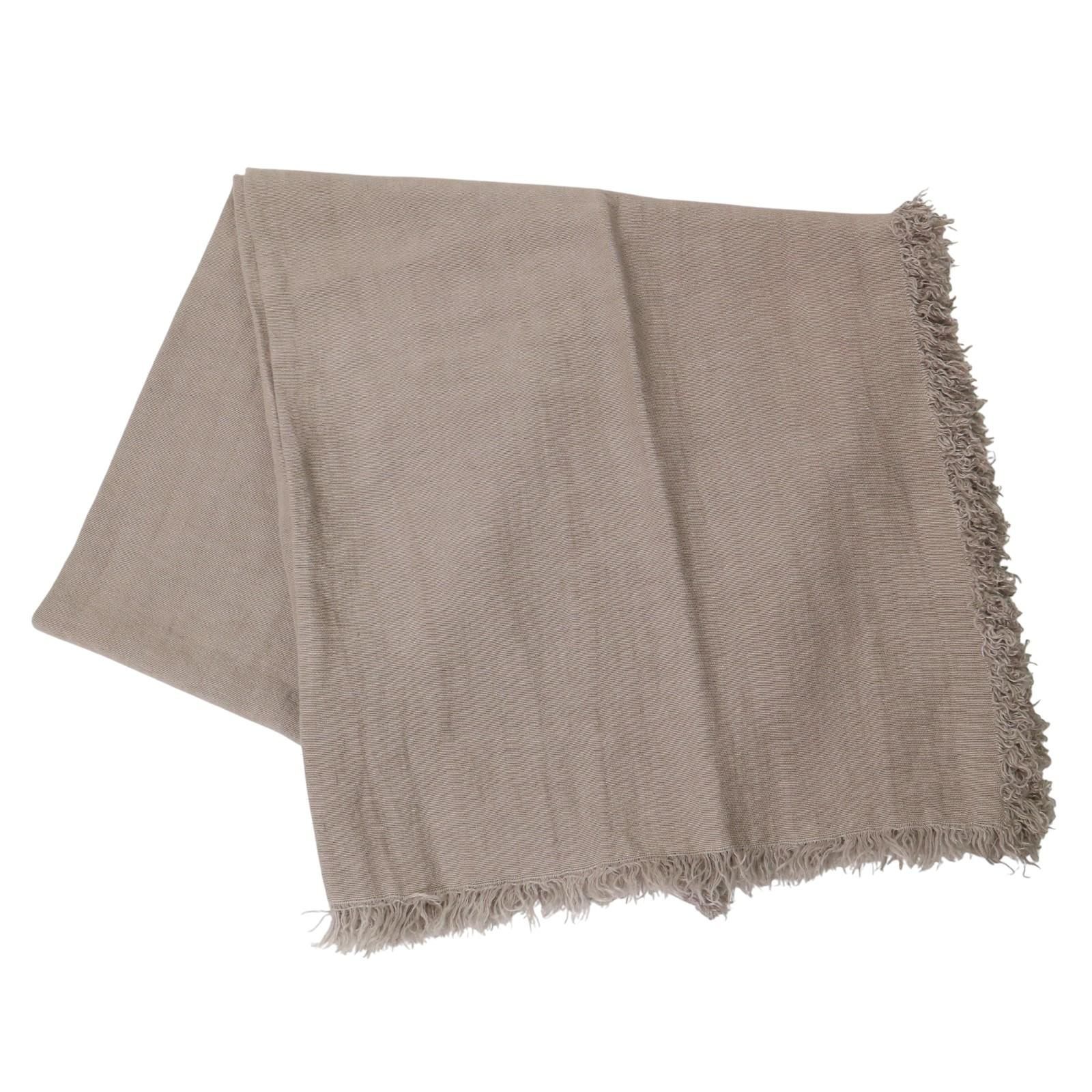 ASAUCE MELER（アソースメレ） リネンフリンジストール＊ ASAUCE MELER