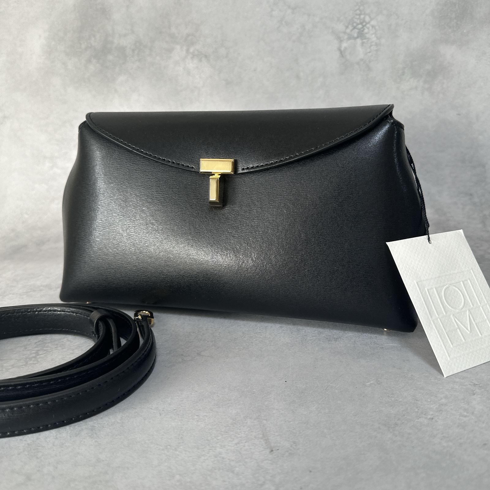 TOTEME トーテム T-ロック レザークラッチバッグ ショルダーバッグ 