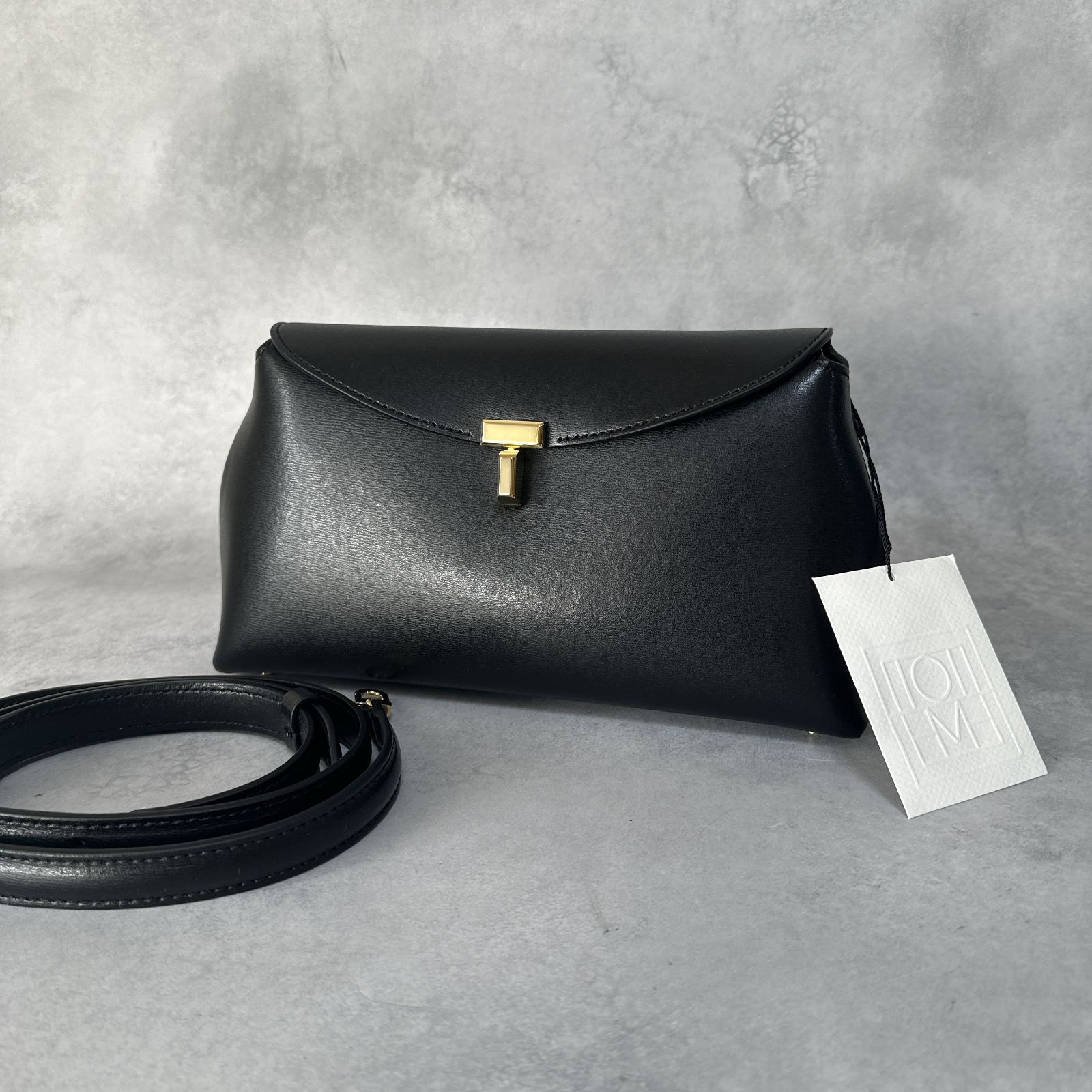 TOTEME トーテム T-ロック レザークラッチバッグ ショルダーバッグ 