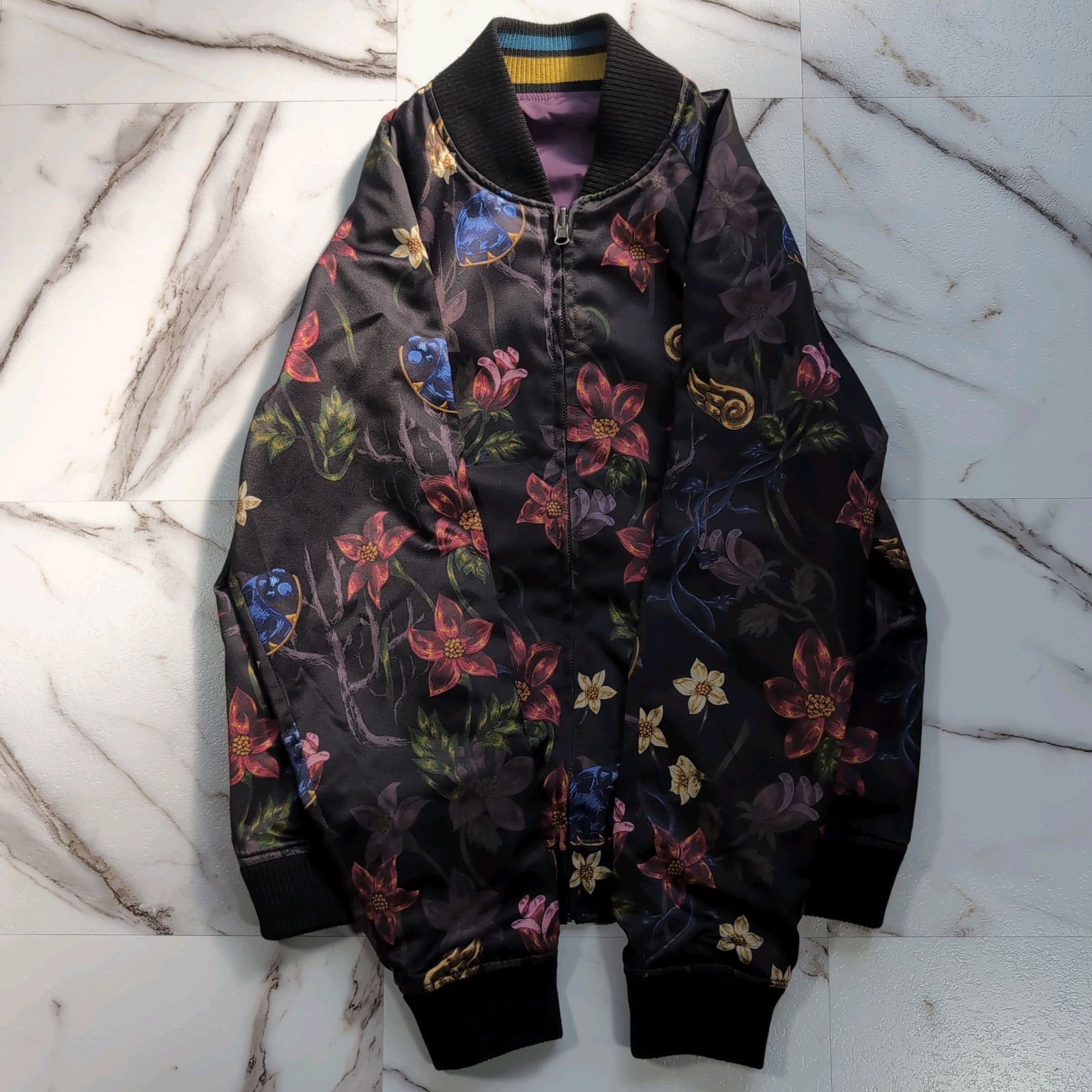 glamb Giorno Giovanna ska JKT 0 XS パープル リバーシブル