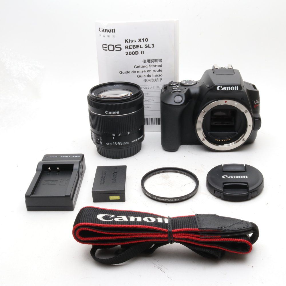 Canon デジタル一眼レフカメラ EOS Kiss X10 標準ズームキット ブラック KISSX10BK-1855ISSTMLK