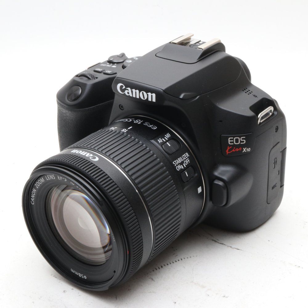 Canon デジタル一眼レフカメラ EOS Kiss X10 標準ズームキット ブラック KISSX10BK-1855ISSTMLK