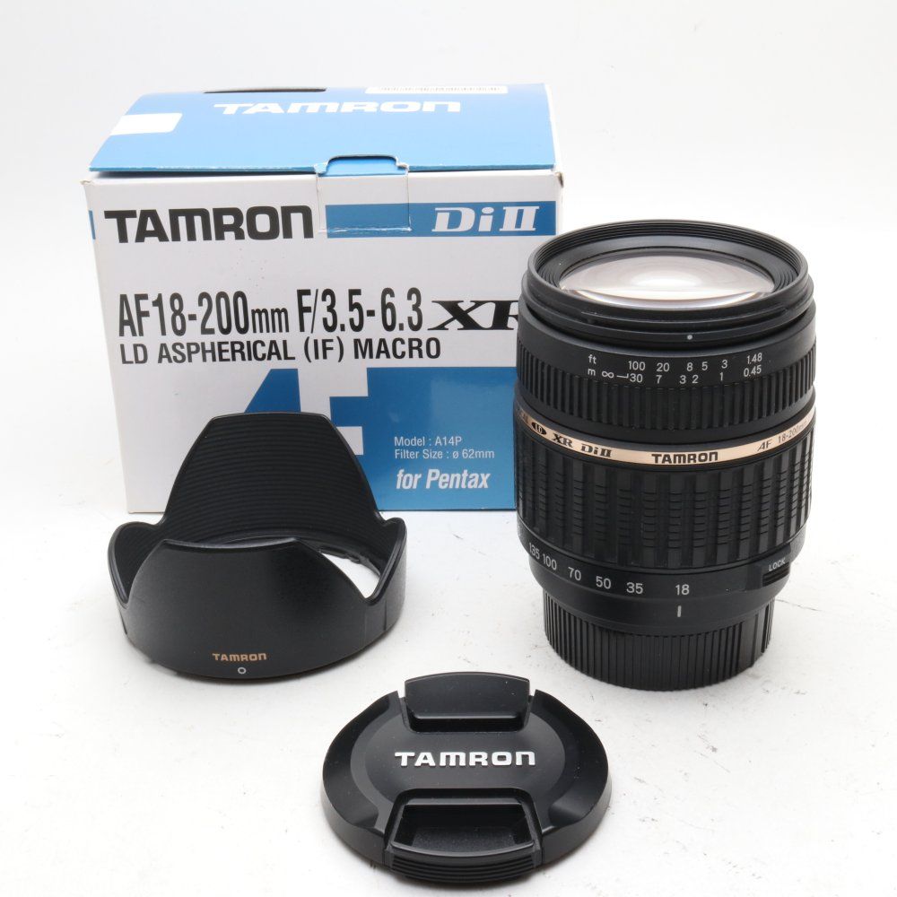 TAMRON 高倍率ズームレンズ AF18-200mm F3.5-6.3 XR DiII ペンタックス用 APS-C A14P