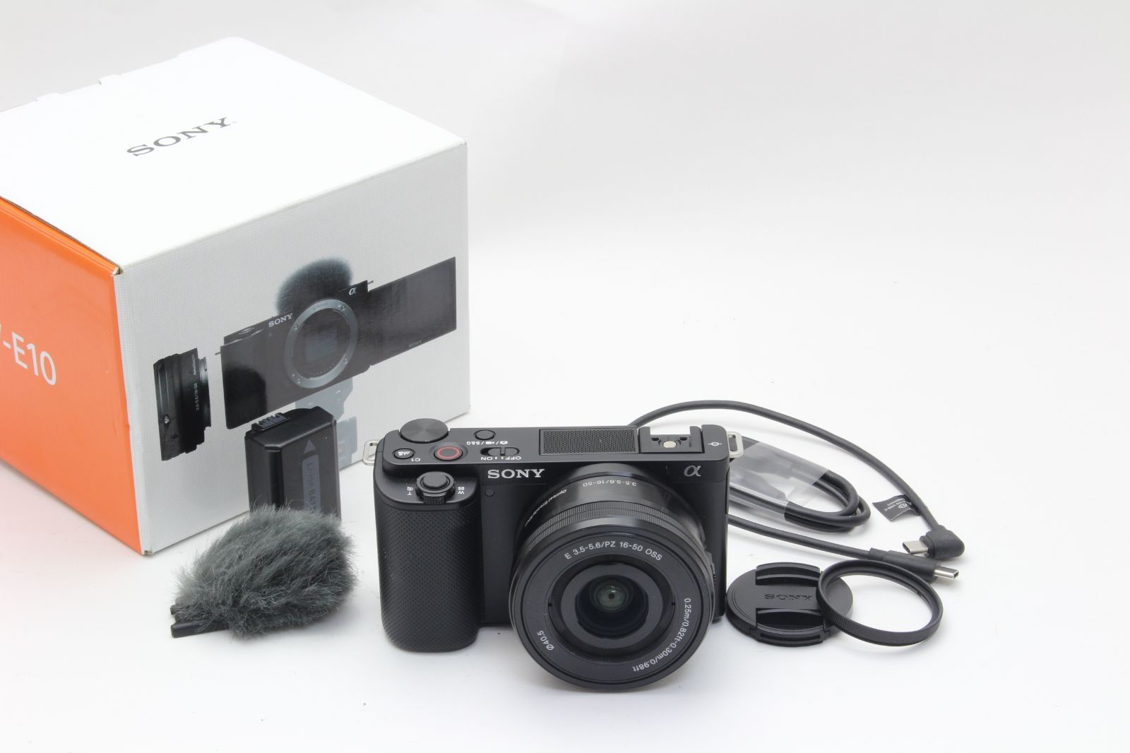 AB SONY ソニー ZV-E10 ブラック PZ 16-50mm レンズキット 初期不良返品無料 10-49