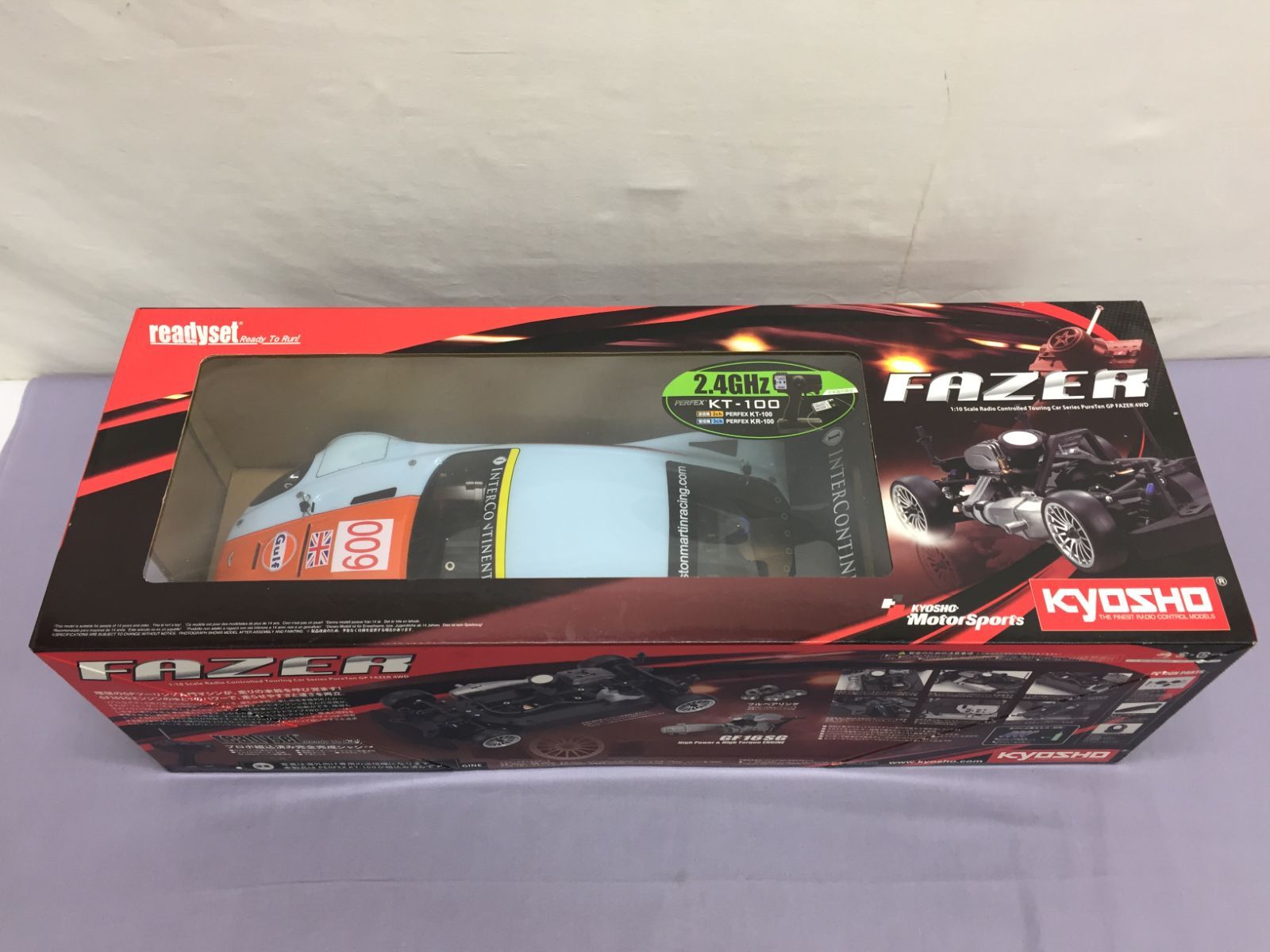 箱傷み有り 京商 RC レディセット GPフェザー 1 10 アストンマーティンレーシング GF 16 SGエンジン DBR 9 LM 2008 810 KYOSHO