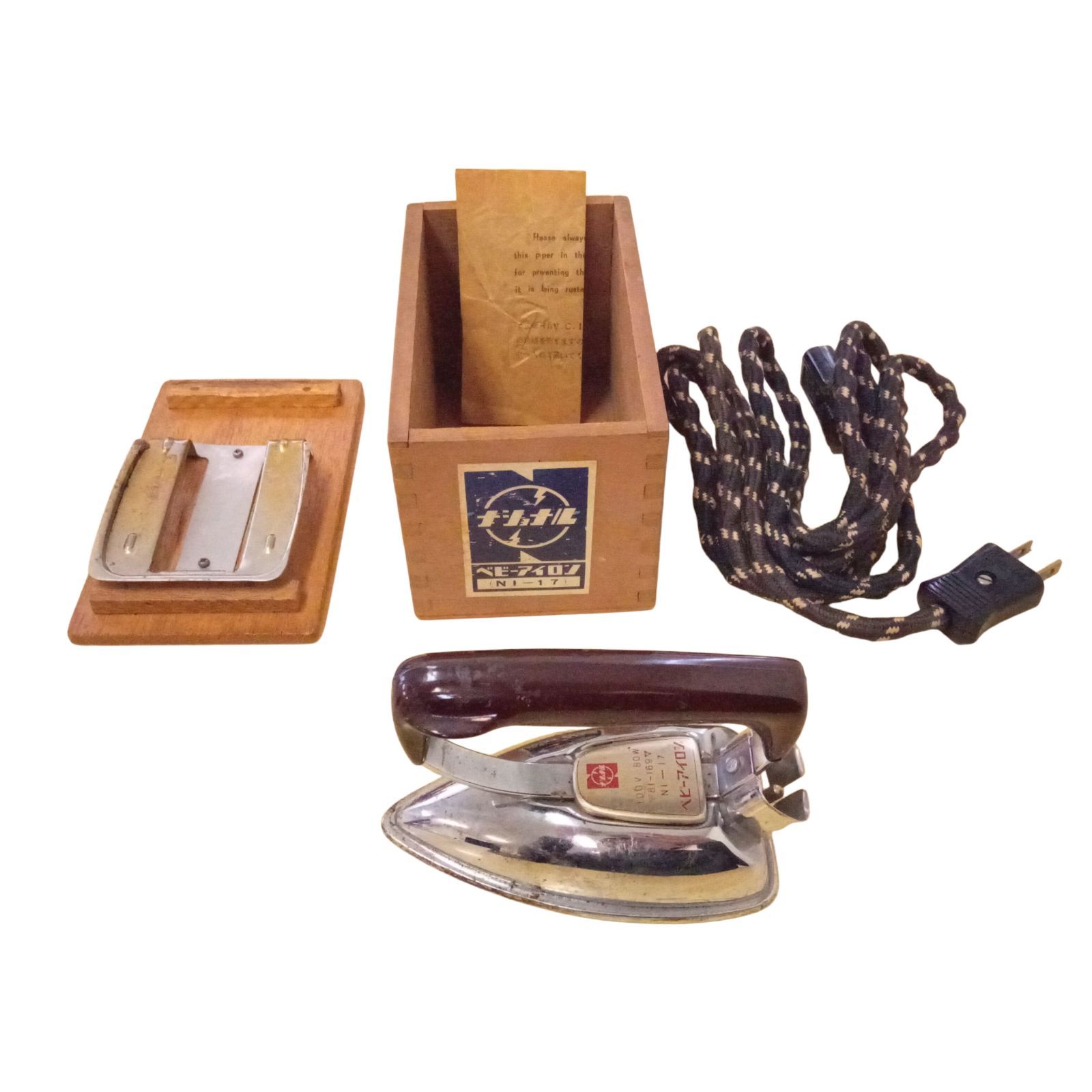 X11195 アイロン ナショナル パナソニック NI-17 ベビーアイロン ミニ