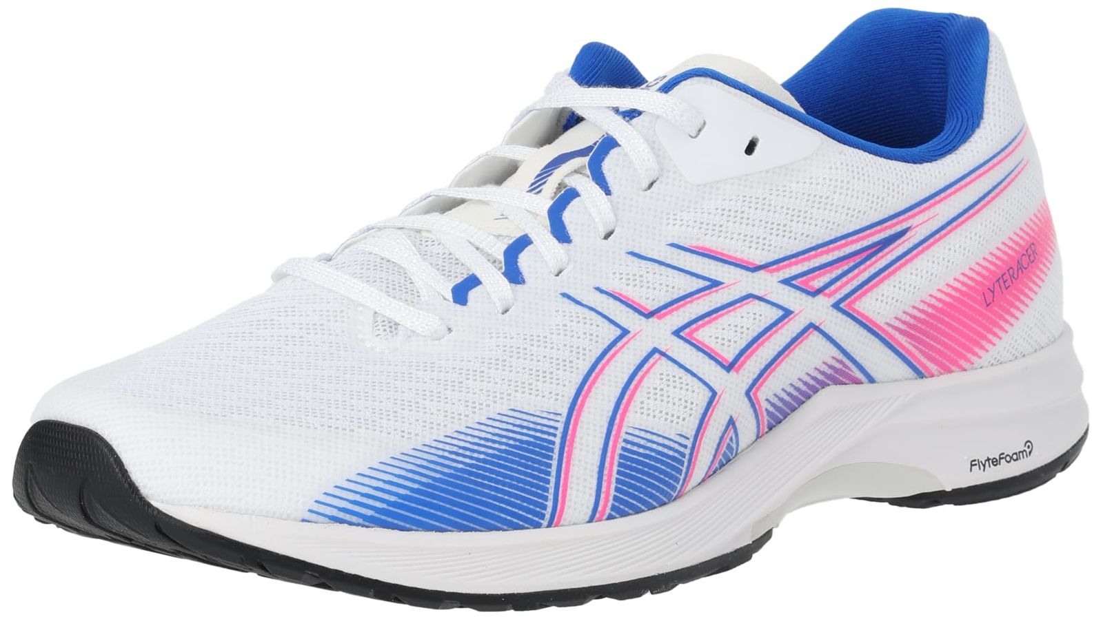 asics アシックス ランニングシューズ LYTERACER 5 メンズ 100 ホワイト イリュージョンブルー 02 26.5 cm