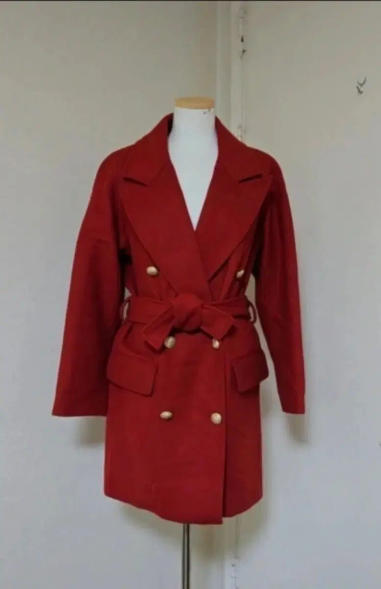 バルマン ダブル ハーフコート 34 オーバーサイズ