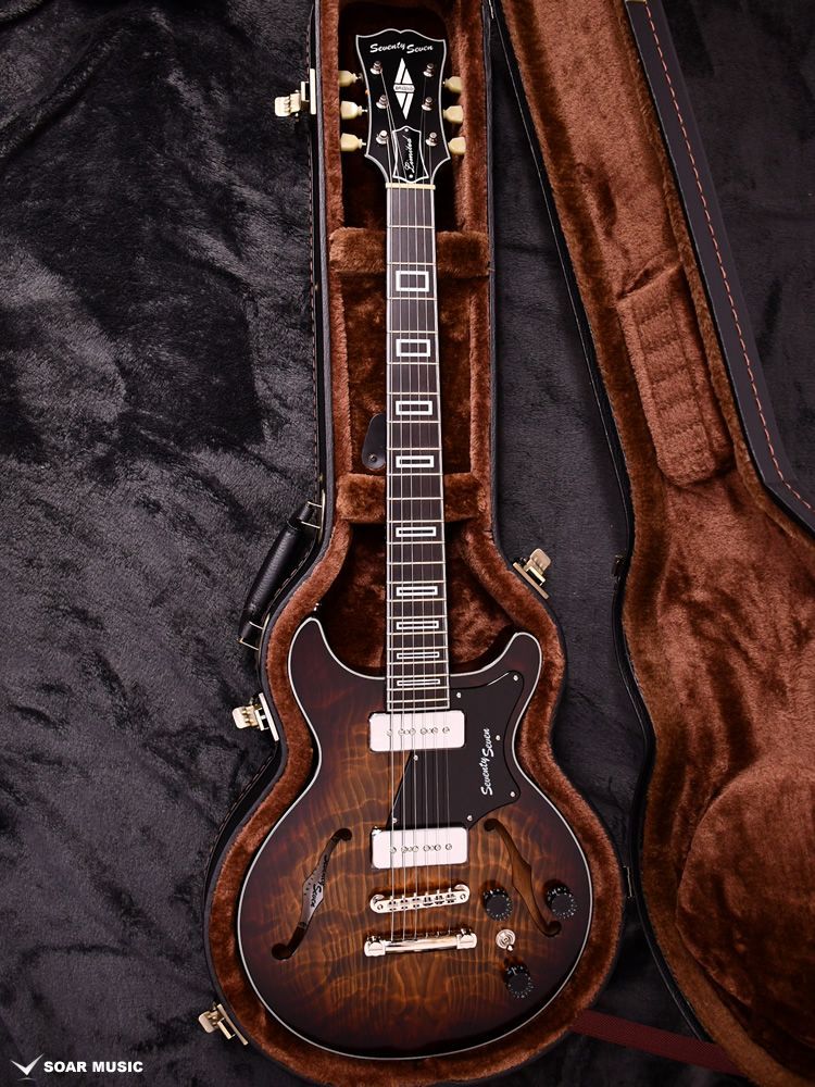 Seventy Seven HINOKI PP SP’25 E BR B MAT ブラウンマット A 25 0005 約2 8 kg 12本 製作 セミアコタイプ セブンティセブン エレキギター