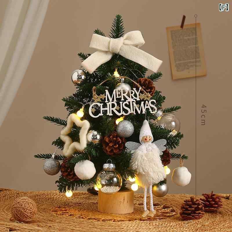 クリスマスツリー セット 小型 卓上 雑貨 DIY 装飾 ミニ 白雪 赤 カフェ 45cm 60cm 90cm WWW_OPDRERGINERDOGAN_COM