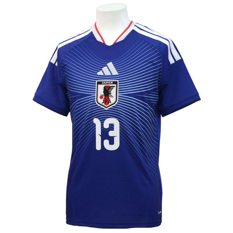 アディダス サッカー日本代表 2026 ホーム ユニフォーム 背番号13 中村敬斗 JAPAN 26 SS DAZ 45 13