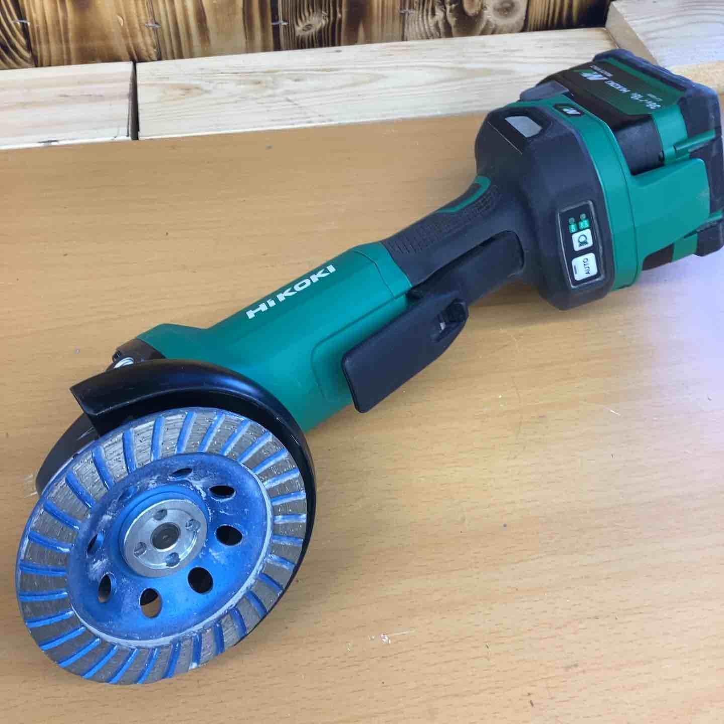 ハイコーキ HIKOKI 旧 日立工機 100mmコードレスディスクグラインダ G3610DD NN DIY 鉄筋 アングル材 仕上げ 磨き 越谷店