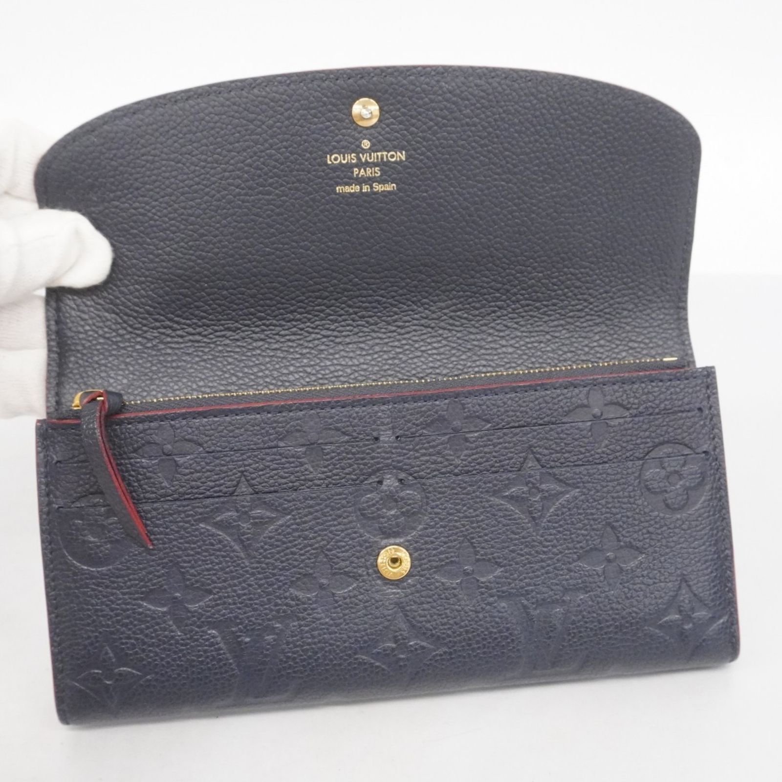  ルイ ヴィトン Louis Vuitton 長財布 モノグラム アンプラント ポルトフォイユエミリー M 69417 マリーヌルージュレディース 長財布 小物