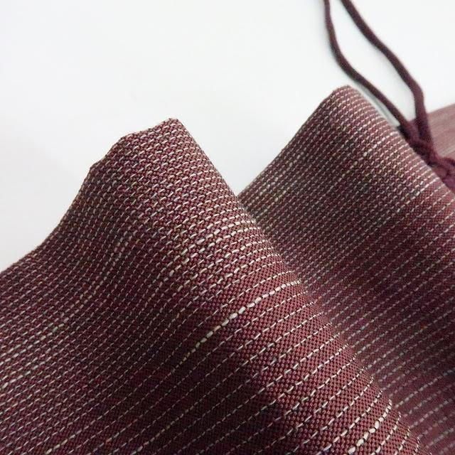 百華 Y 2246 オンワード樫山 縦縞 道中着 着物