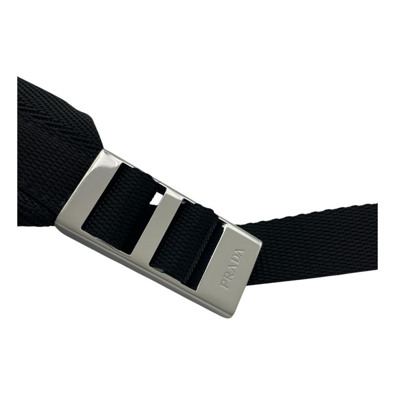 自然 プラダ PRADA トライアングルロゴ バックバック 2VZ089 ブラック SV金具 ナイロン レザー レディース リュック デイパック