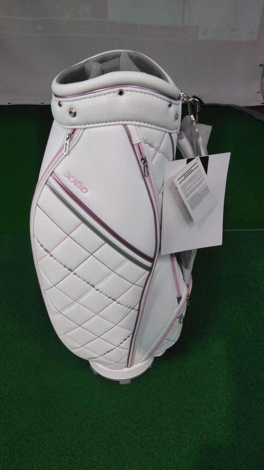 Cb ダンロップスポーツ ゼクシオ XXIO レディス用キャディバッグ ホワイト ピンク GGC-X165W ゴルフバッグ 浦安店