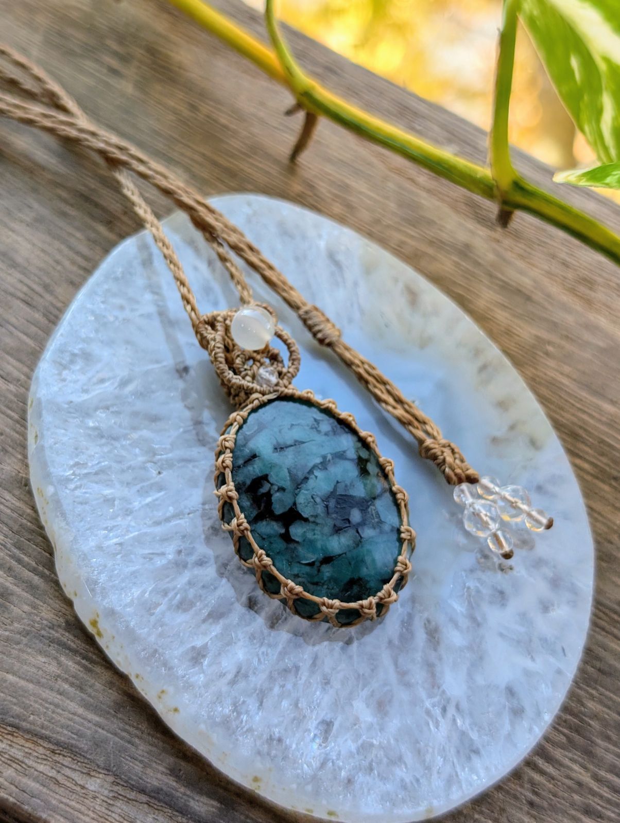 455 マクラメネックレス