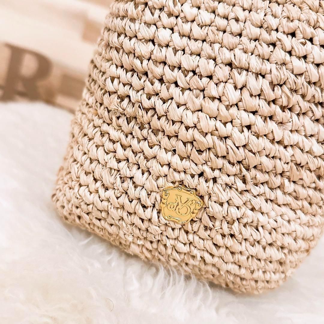 ヴィオラドーロ】かごバッグ 2wayショルダーバッグ 持ち手バンブー