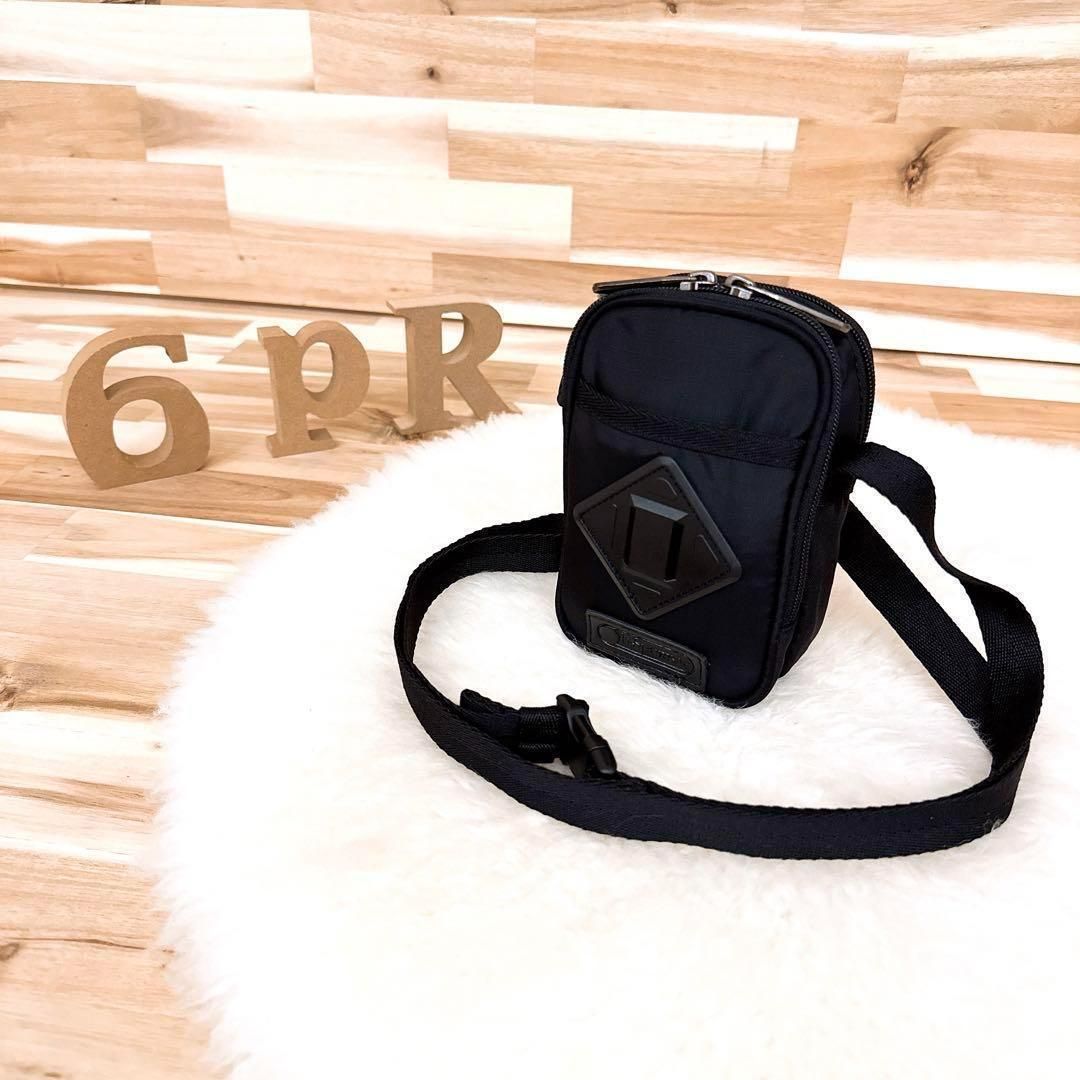 レスポートサック 2way クロスボディ ミニ ショルダーバッグ 黒ブラック オールブラック ポーチ ショルダーポーチ