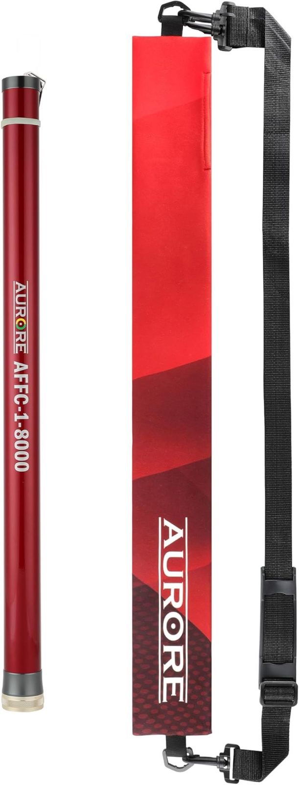 AURORE ケーブル索引具 通線工具 伸縮 配線竿 引っ掛け棒 電工竿 カーボン製 手元竿GFRP製 点検口 天井裏 OAフロア 狭い空間の配線に最適 先端蓄光タイプ 高強度 軽量 オーロレ興業 京都 赤 伸長 8m