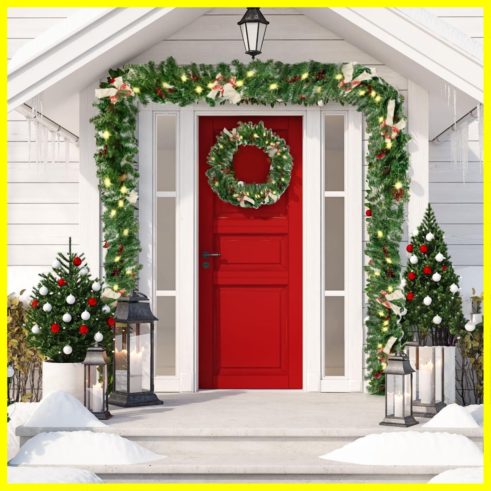 クリスマスの飾り クリスマス籐ガーランド Christmas Christmas decoration Xmas グッズ 飾り付け クリスマス