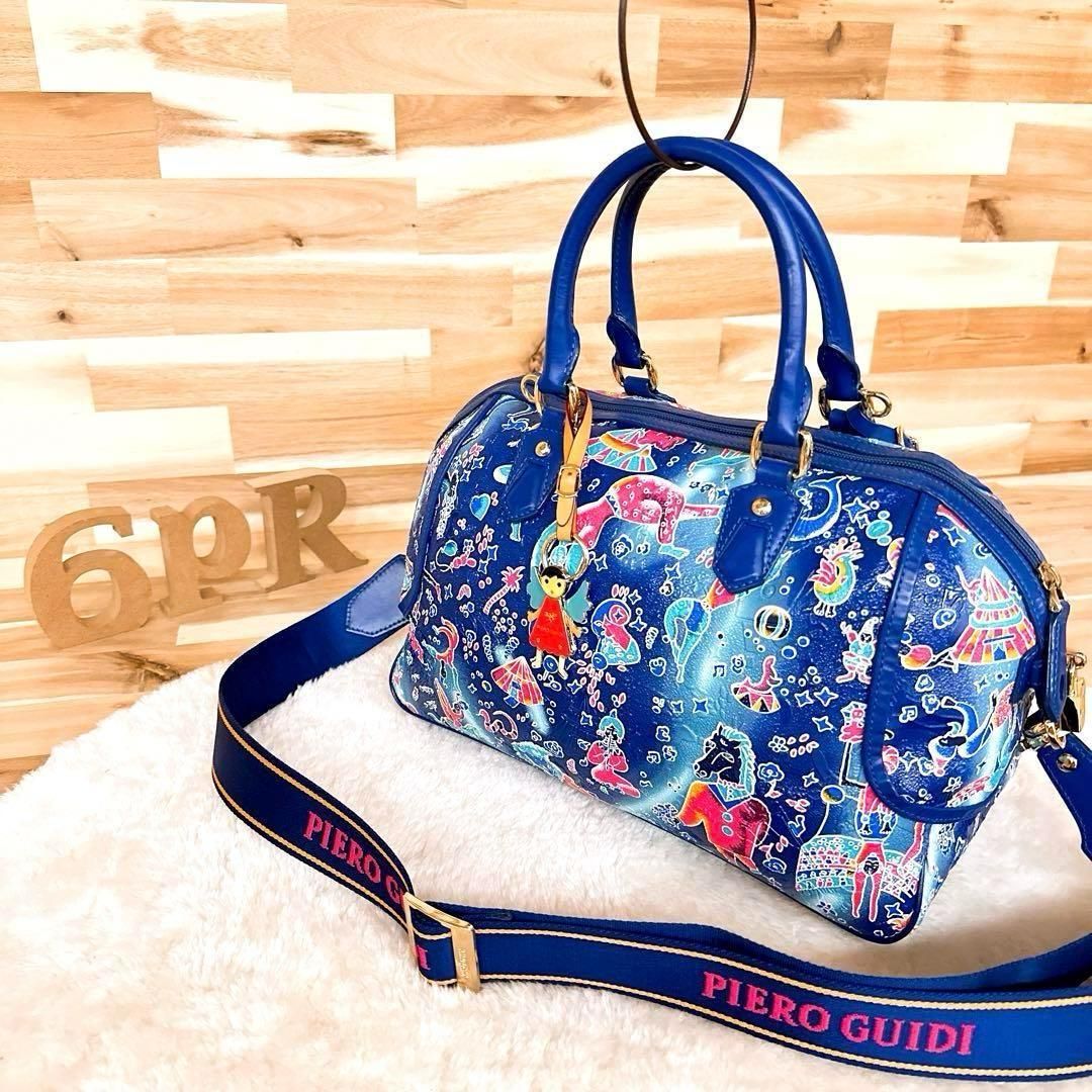 PIERO GUIDI ピエログイディ サーカス 総柄 ショルダーバッグ 未使用