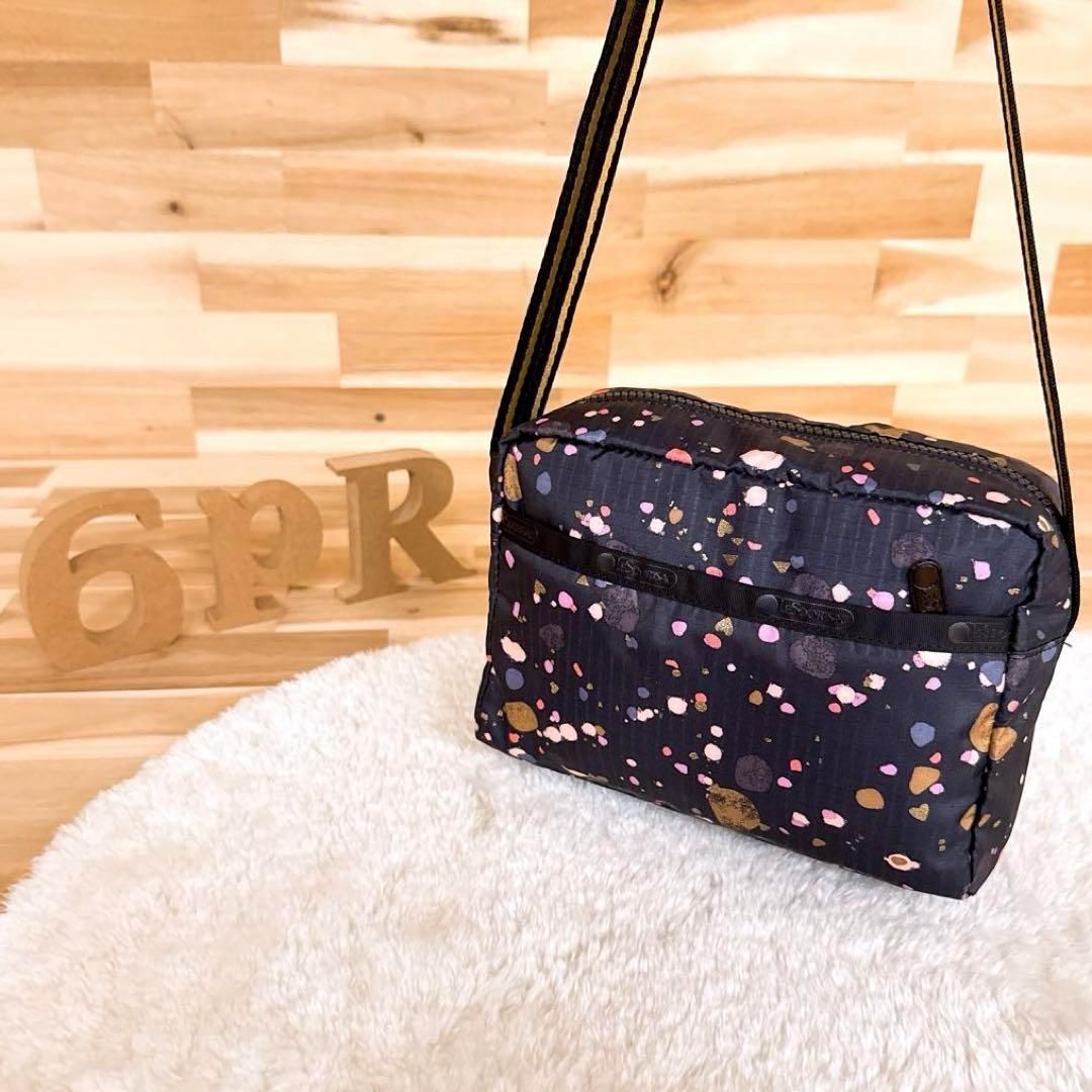 レスポートサック】ラメ ハート ドット柄 ミニ ショルダーバッグ レスポートサック】ラメ ハート ドット柄 ミニ ショルダーバッグ