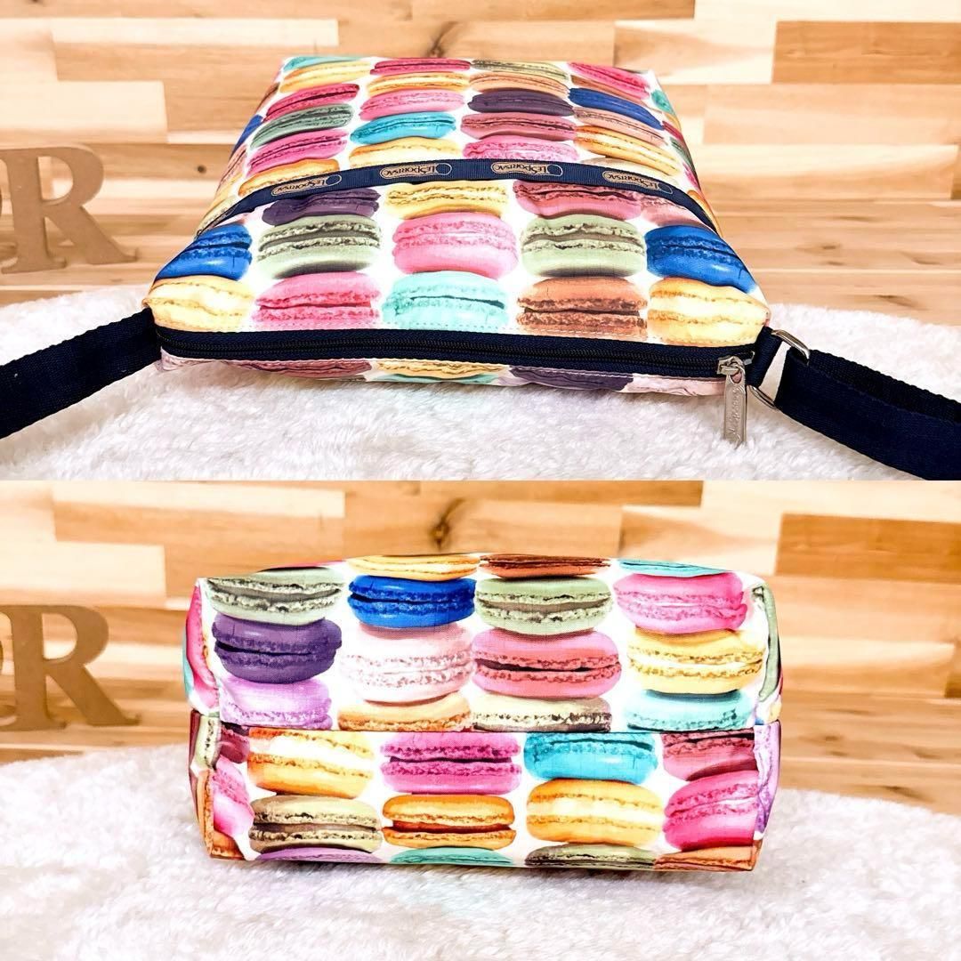 レスポートサック】カラフル マカロン スイーツ ショルダーバッグ 総柄  